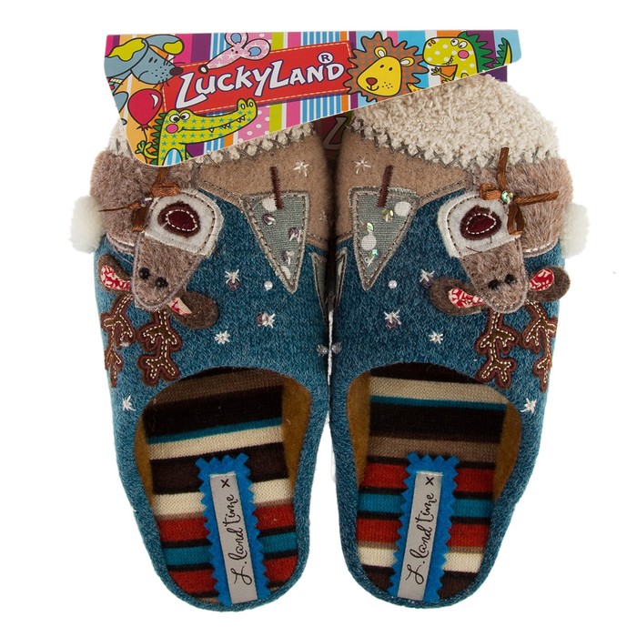 Тапочки детские арт. 2629 K-DS-W, цвет голубой, размер 33