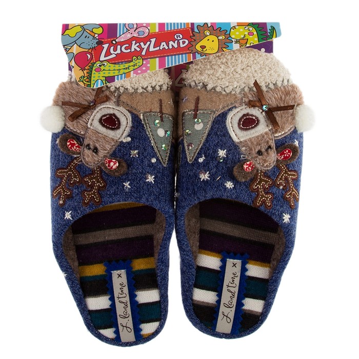 Тапочки детские арт. 2629 K-DS-W, цвет синий, размер 33