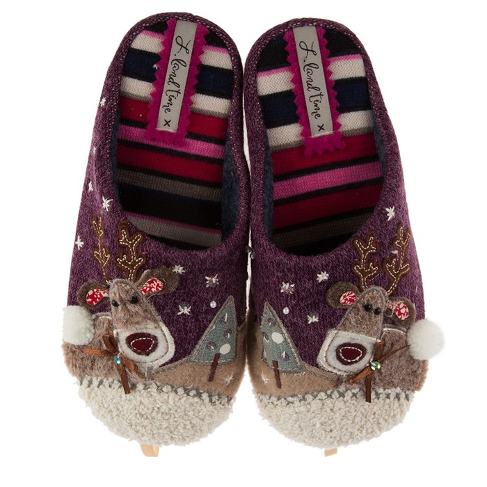 Тапочки детские арт. 2629 K-DS-W, цвет фиолетовый, размер 32