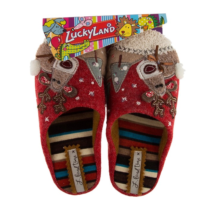 Тапочки детские арт. 2629 K-DS-W, цвет красный, размер 30