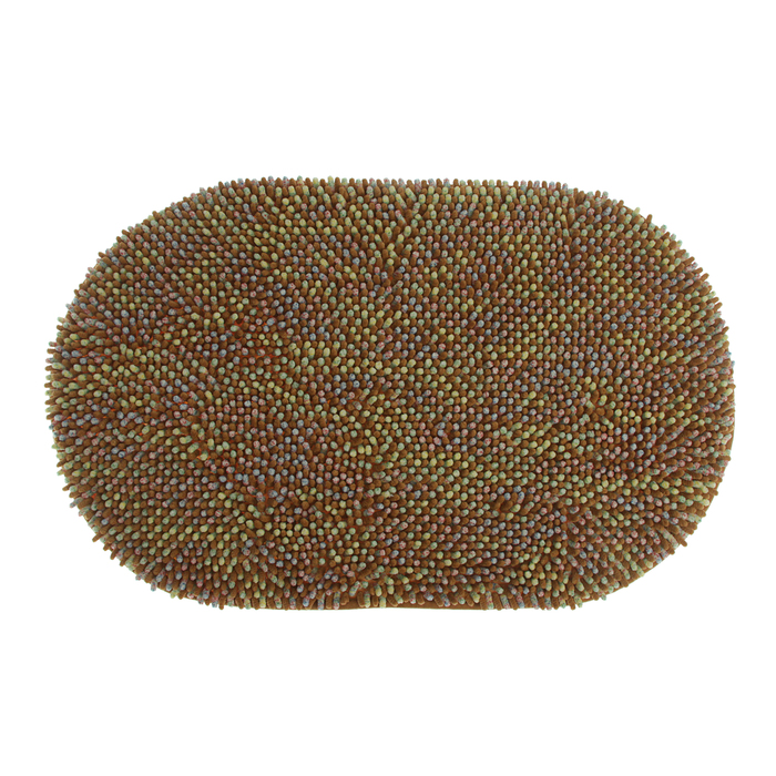 Коврик для ванной "Букли многоцветы", цветной