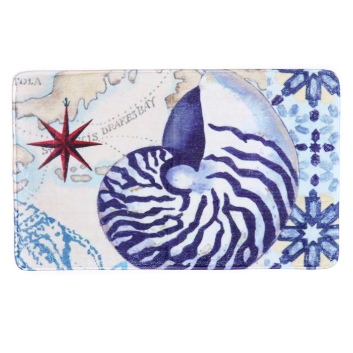 Коврик для ванной "Морские обитатели", дизайн МИКС