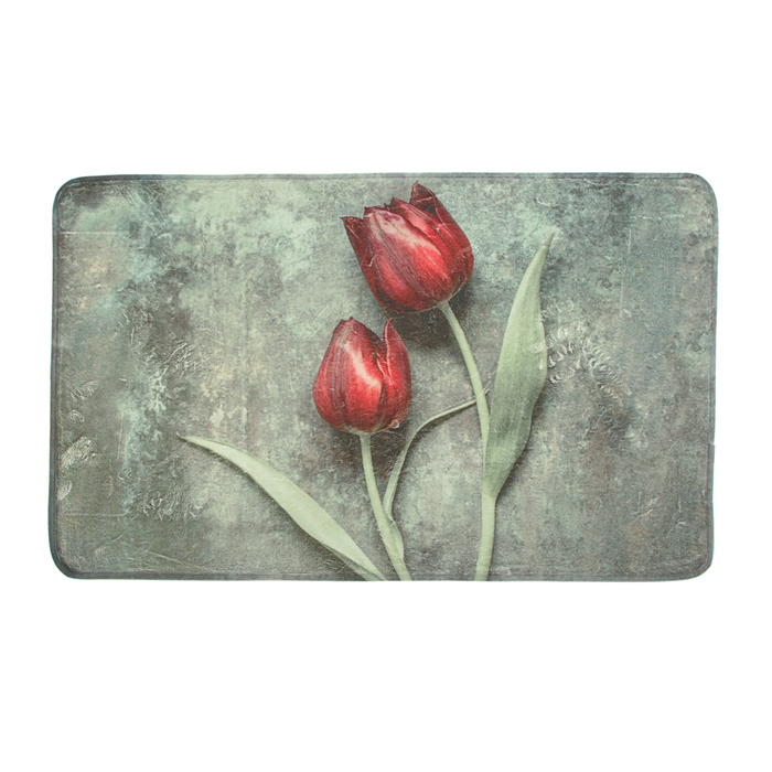 Коврик для ванной "Цветы", дизайн МИКС