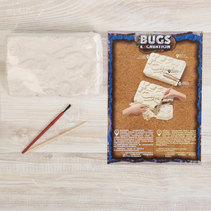 Набор для проведения раскопок серия "BUGS EXCAVATION" жуки BEX-01-02 BEX-01-02