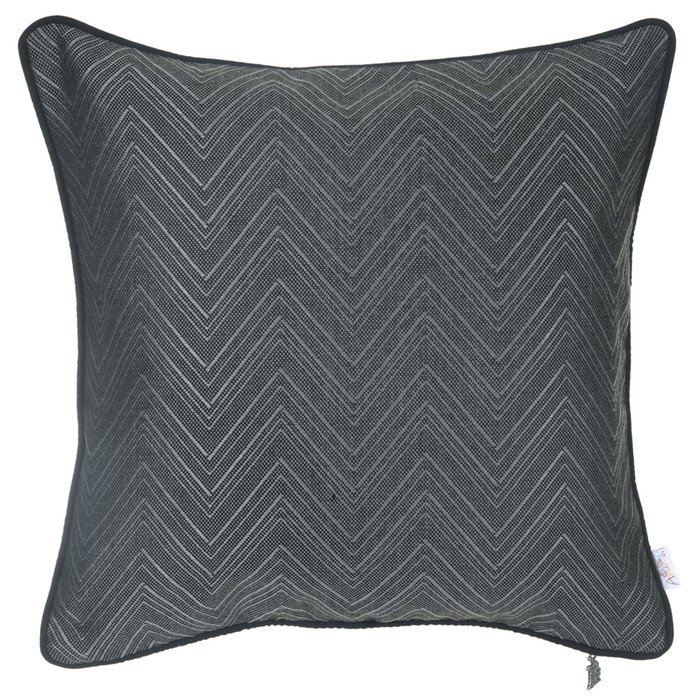 Чехол для подушки "Твид графит", размер 43х43 см