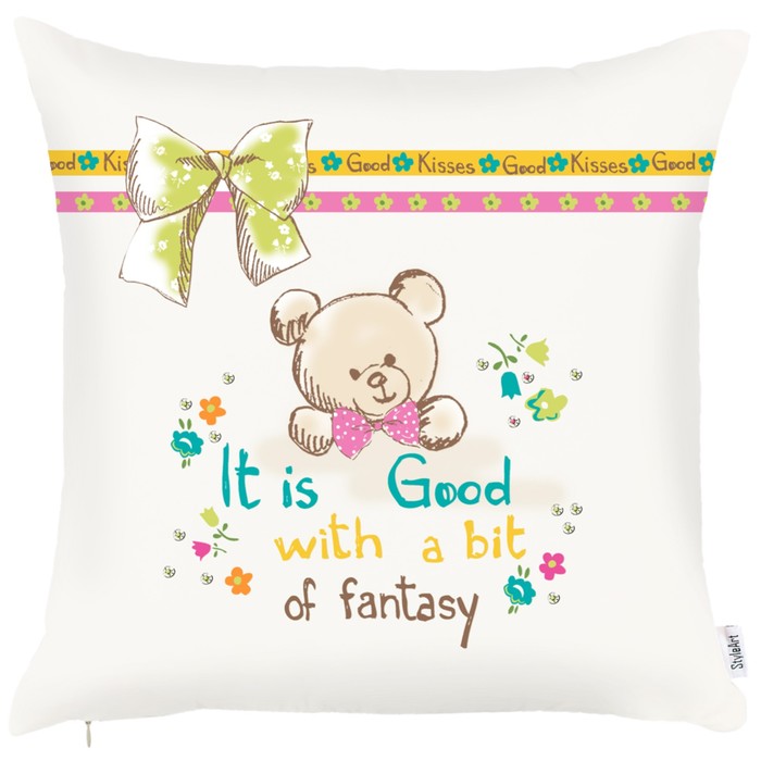 Чехол для подушки "Мишки Teddy", размер 45х45 см