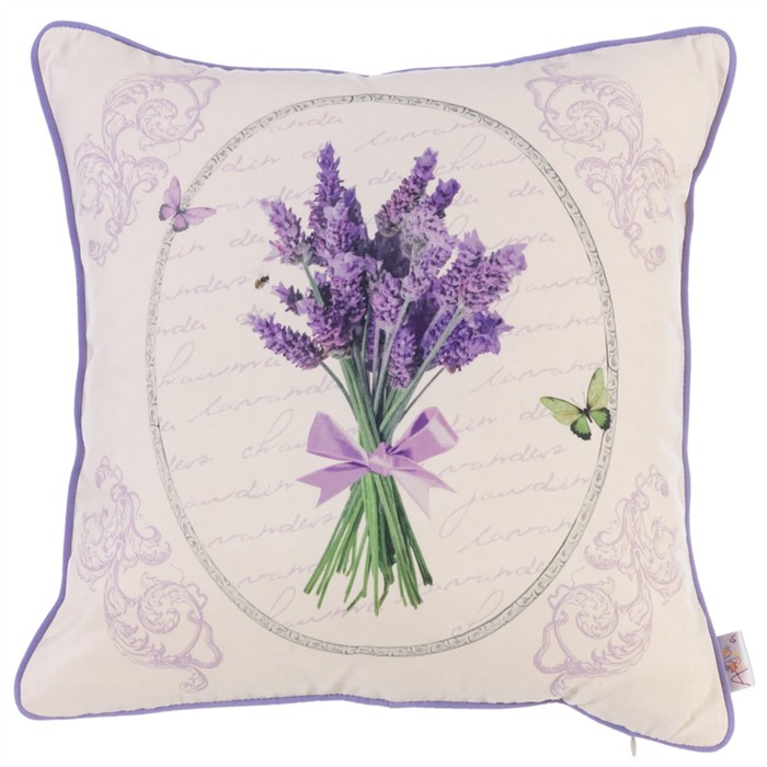 Чехол для подушки "Букет лаванды", размер 45х45 см