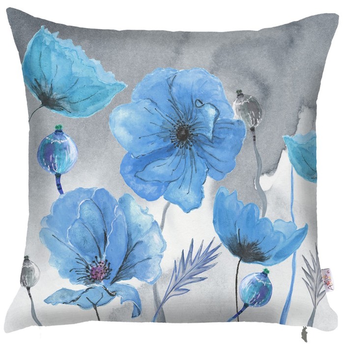 Чехол для подушки Blue Collection, размер 43х43 см