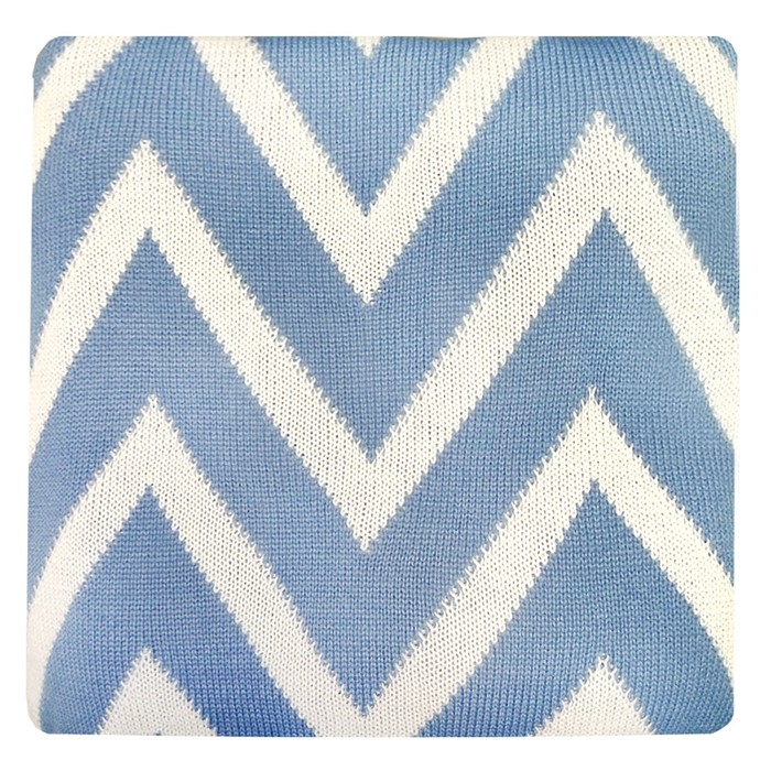 Плед вязаный Azure sky, размер 130х180 см