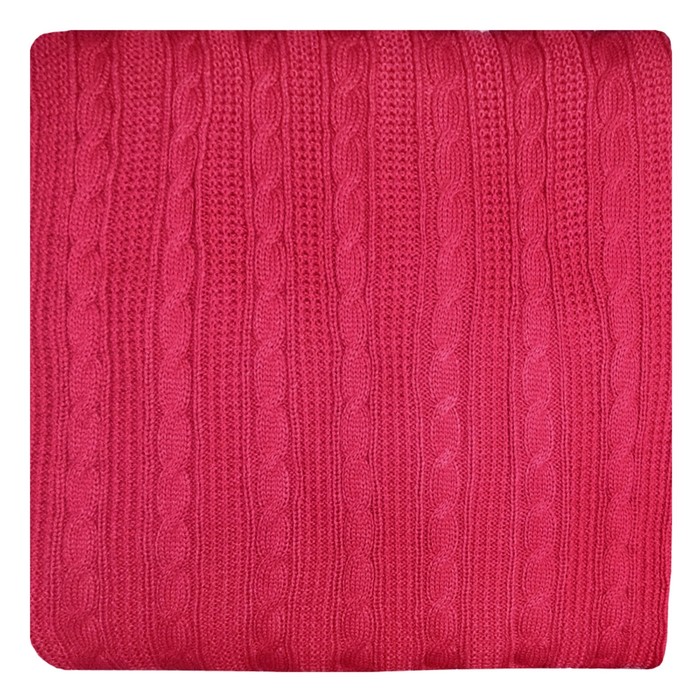 Плед вязаный Purpur, размер 200х220 см