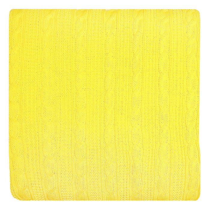Плед вязаный Yellow размер 200х220 см