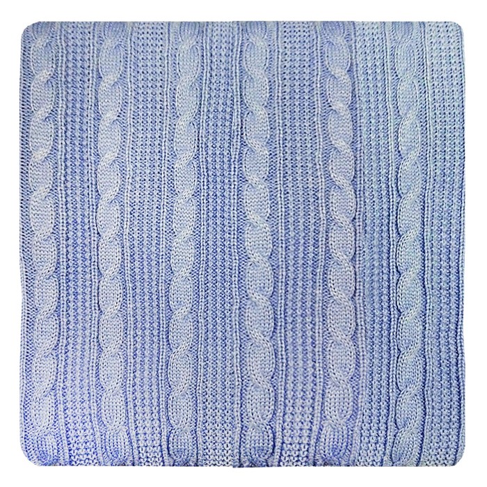 Плед вязаный Blue, размер 220х240 см