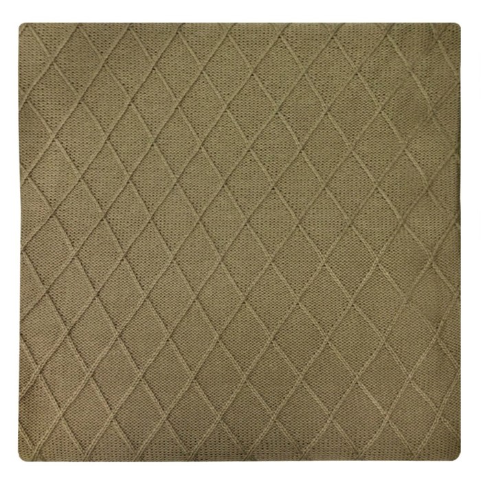 Плед вязаный Beige rhomb, размер 130х180 см