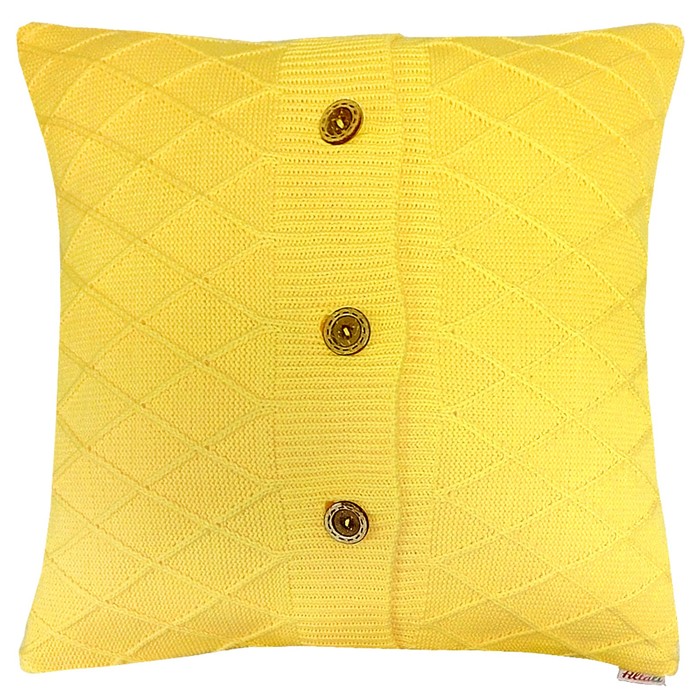 Чехол для подушки Yellow rhomb, размер 45х45 см