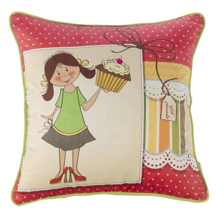 Чехол для подушки "Беззаботное детство", размер 45х45 см