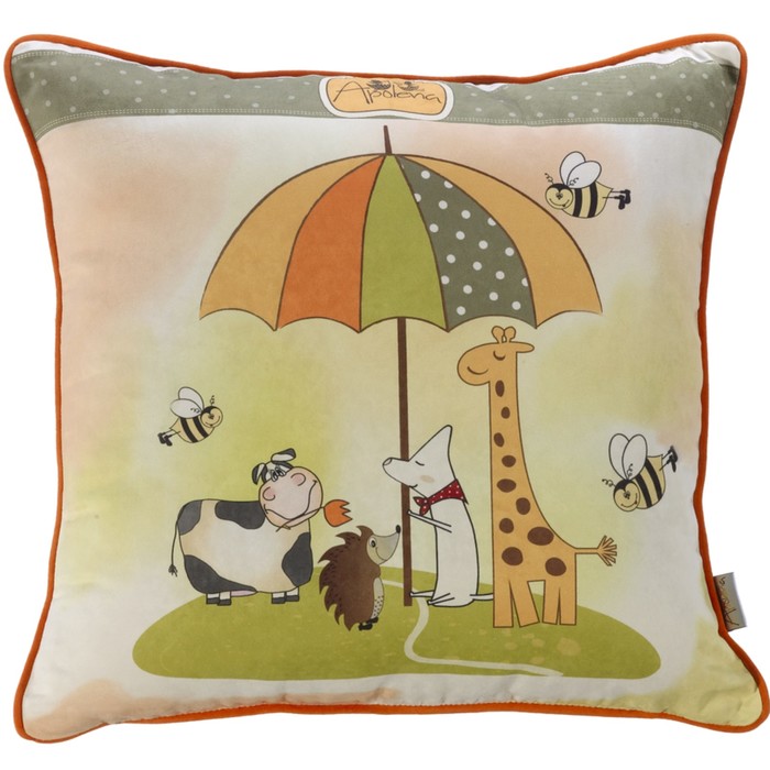 Чехол для подушки "Мадагаскар", размер 45х45 см