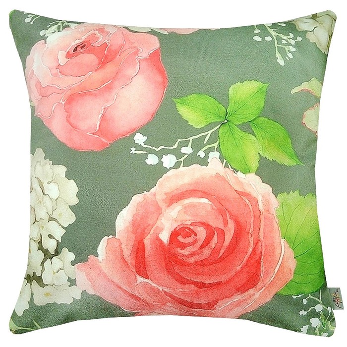Чехол для подушки Hydrangea gray, размер 43х43 см
