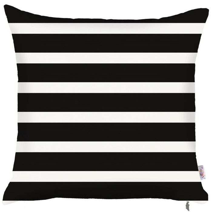 Чехол для подушки Striped black, размер 43х43 см