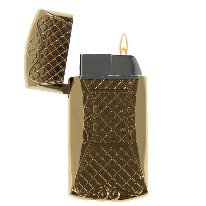 Зажигалка «Цепи», металл, пьезо, микс