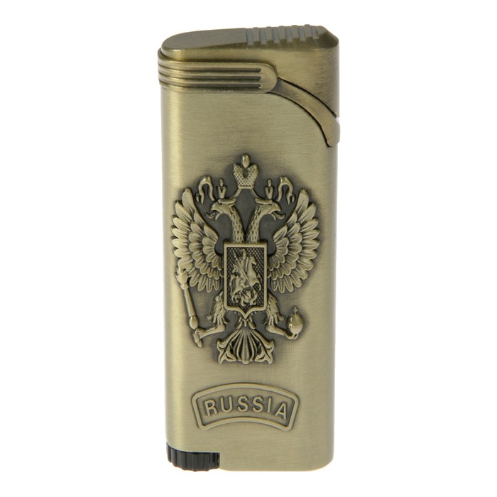 Зажигалка мужская Russia, пьезо, 2.5х7 см