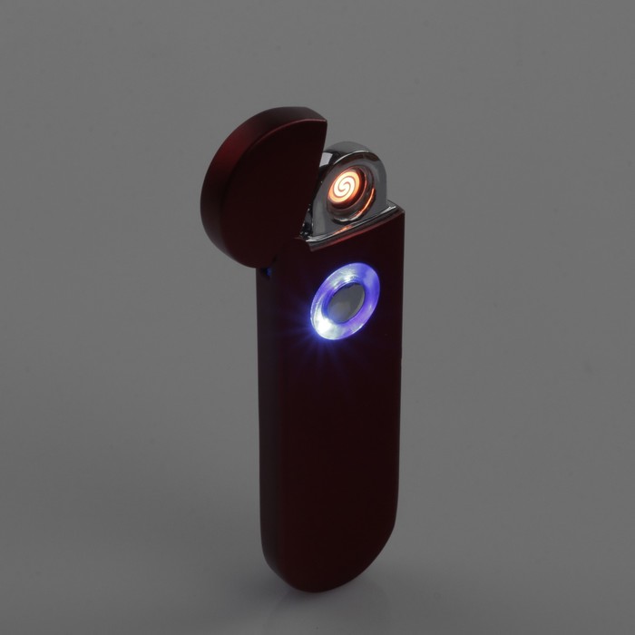 Зажигалка в коробке, электронная, овальная, 6х3х13 см, МИКС