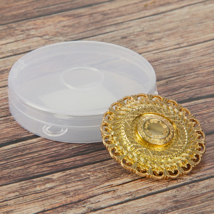 Спиннер "Орнамент" под дерево, золото 7*7*1,5