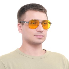 Очки солнцезащитные водительские "Мастер К.", поляризационные, 4 х 14 см, микс