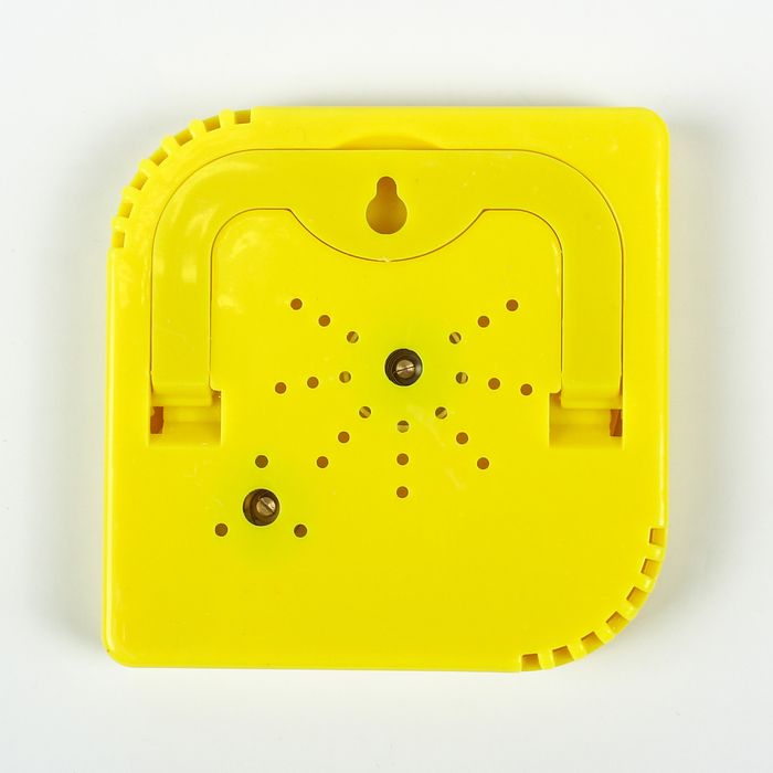 Термометр уличный, гигрометр, 7*7 см, желтый