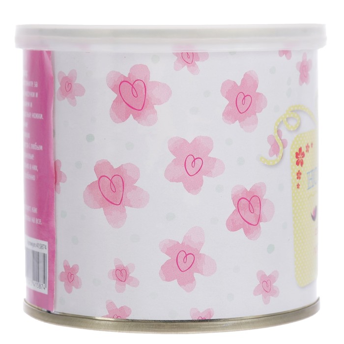 Носки женские в консервной банке "Носочки для самой обаятельной и привлекательной", 1 пара, МИКС