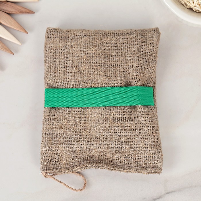 Мочалка льняная с органическим мылом "Лавандовая"