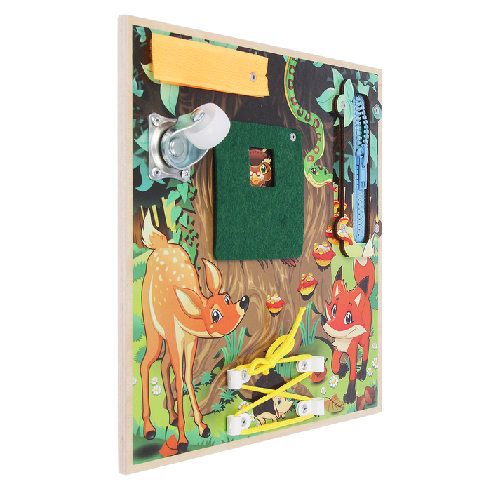 Бизиборд "Лесные жители" 25 х 25 см