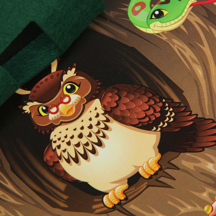 Бизиборд "Лесные жители" 25 х 25 см