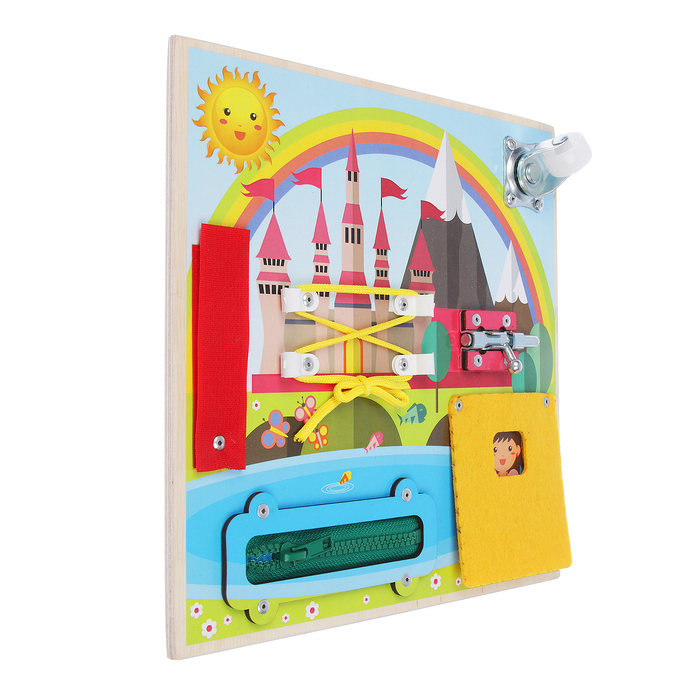 Бизиборд "Принцесса у замка" 25 х 25 см