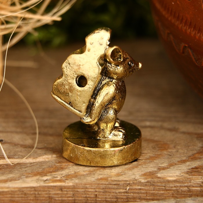 Фигурка мышка "На удачу", 3,5 х 2 см