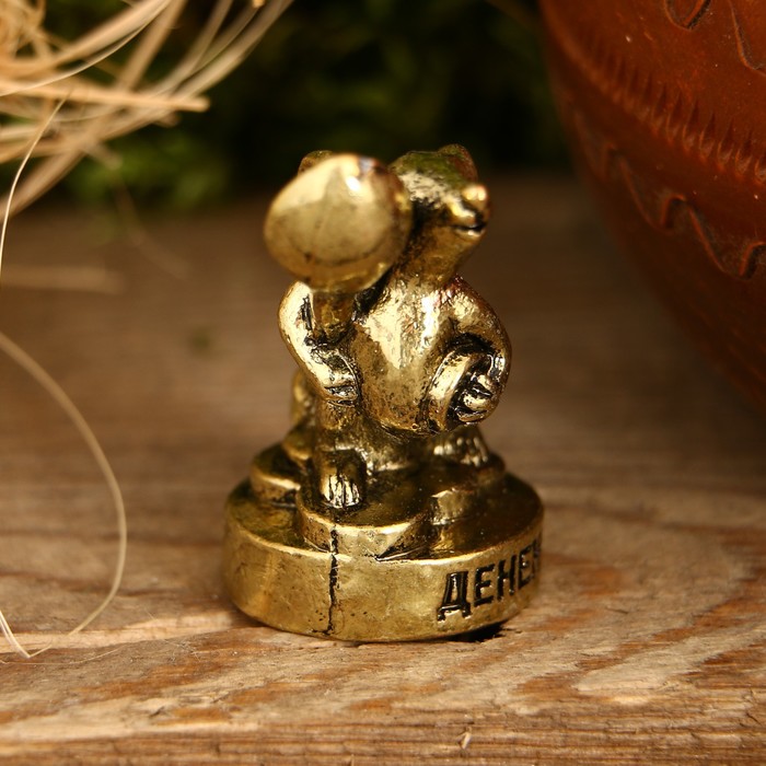 Фигурка мышка "Загребушка", 3,5 х 3 см