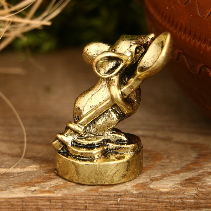 Фигурка мышка "Загребушка", 3,5 х 3 см