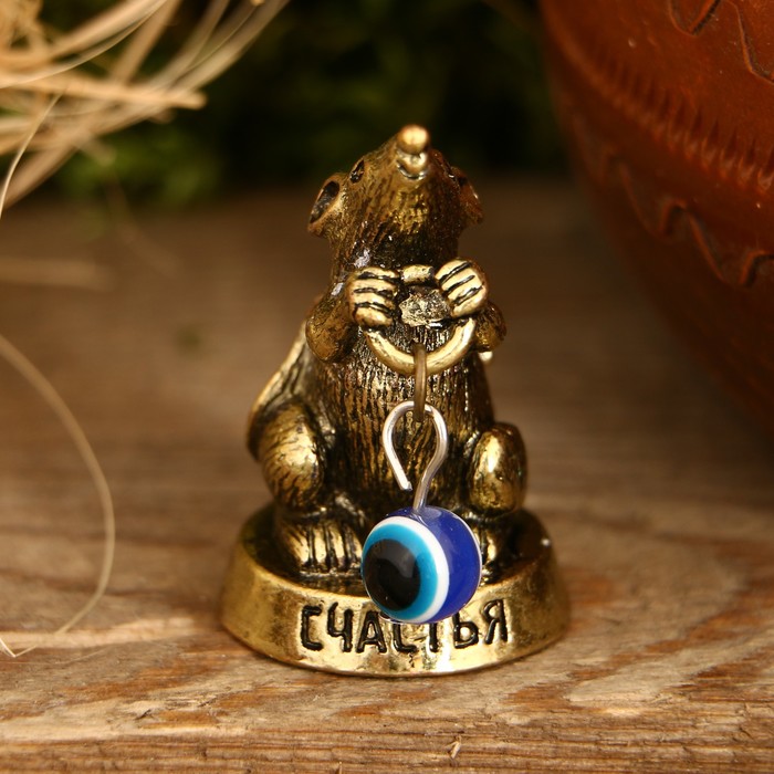 Фигурка мышка "Счастья", 3,5 х 2,6 см