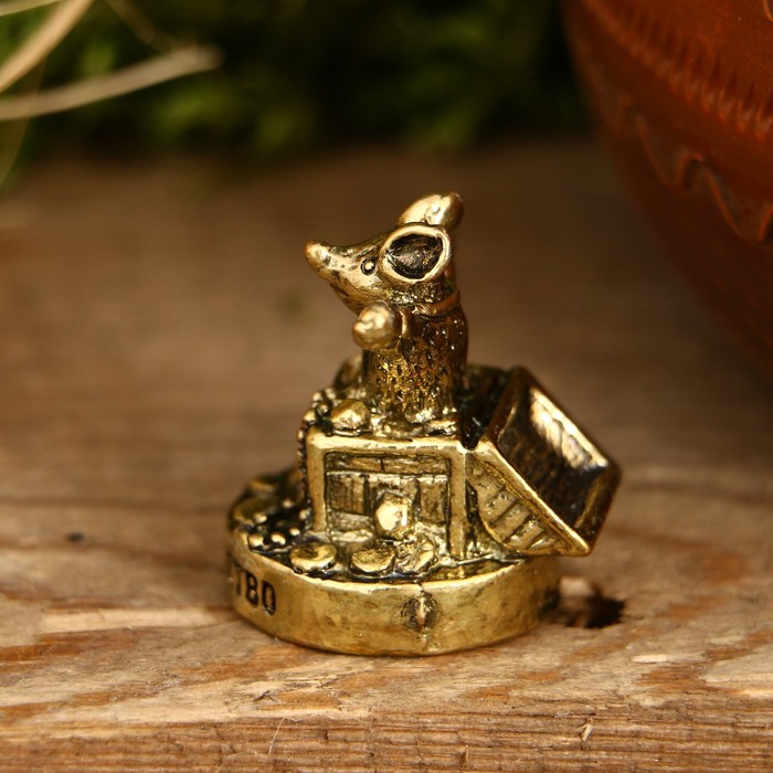 Фигурка мышка "На богатство", 3,5 х 2 см