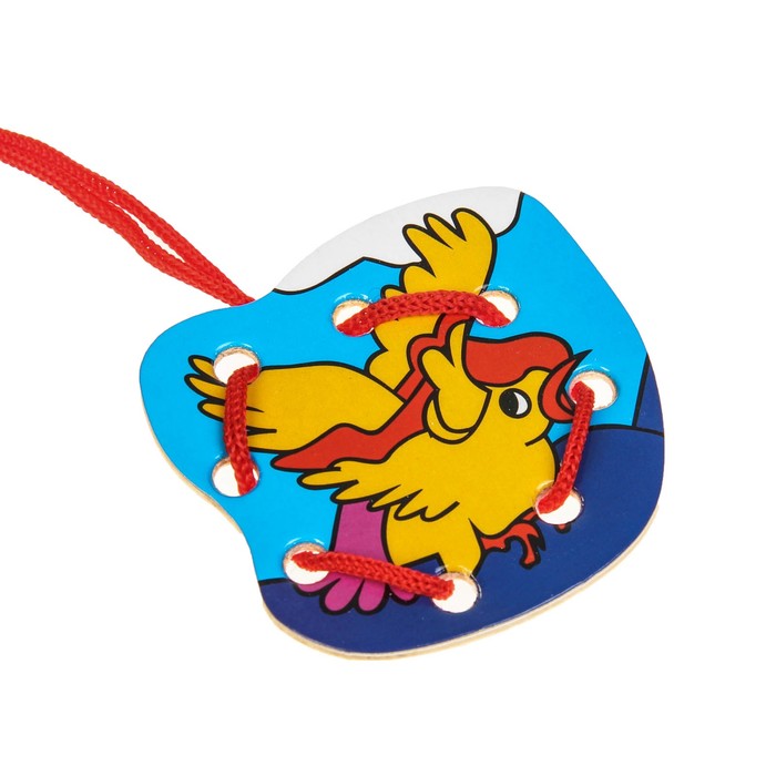 Шнуровка в коробке "Веселые джунгли", 4 шт.