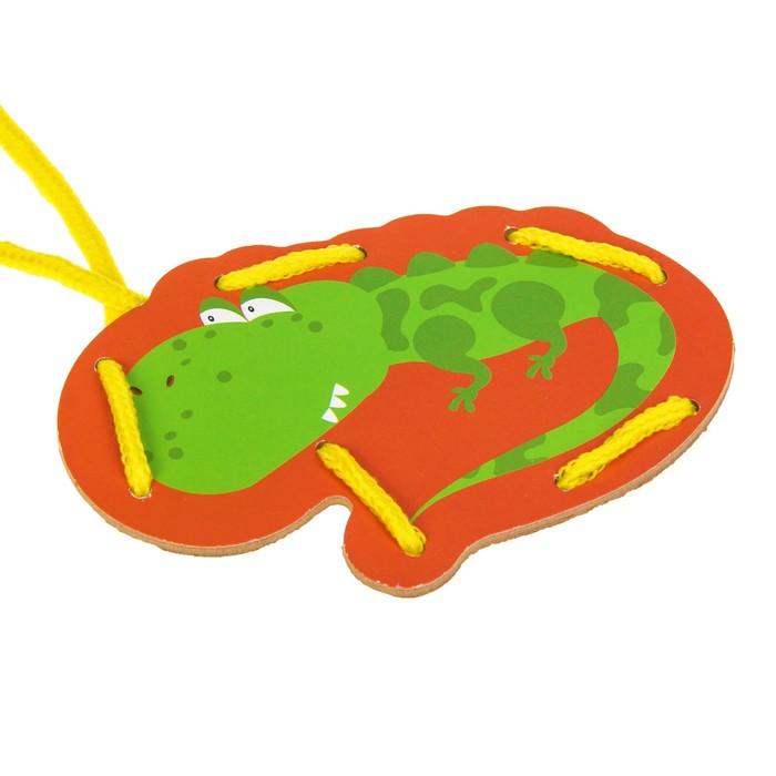 Шнуровка в коробке "Веселые животные", 8 шт.