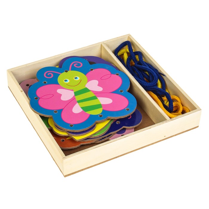 Шнуровка в коробке " На ферме", 8 шт.