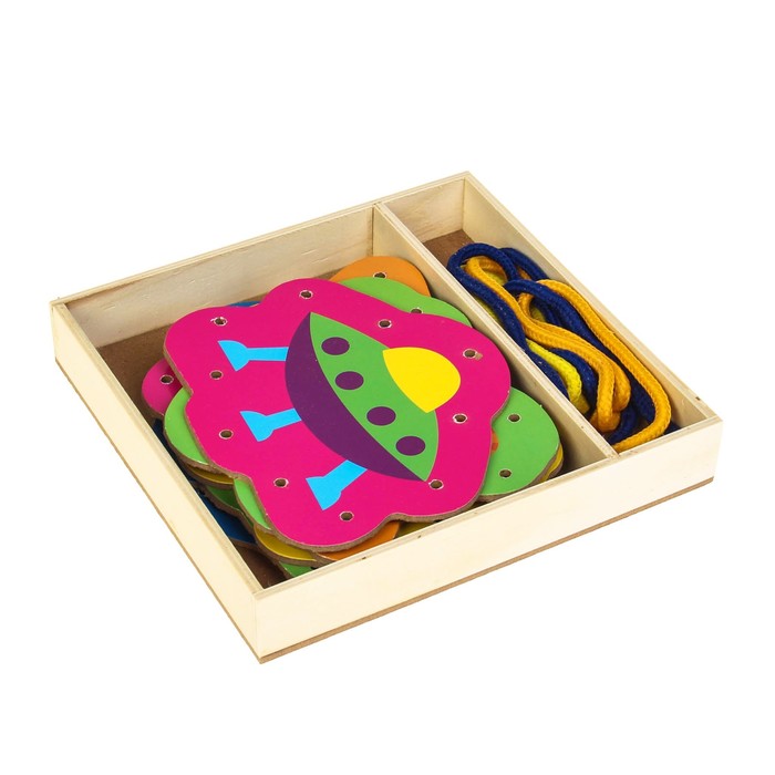 Шнуровка в коробке "Инопланетная жизнь", 8 шт