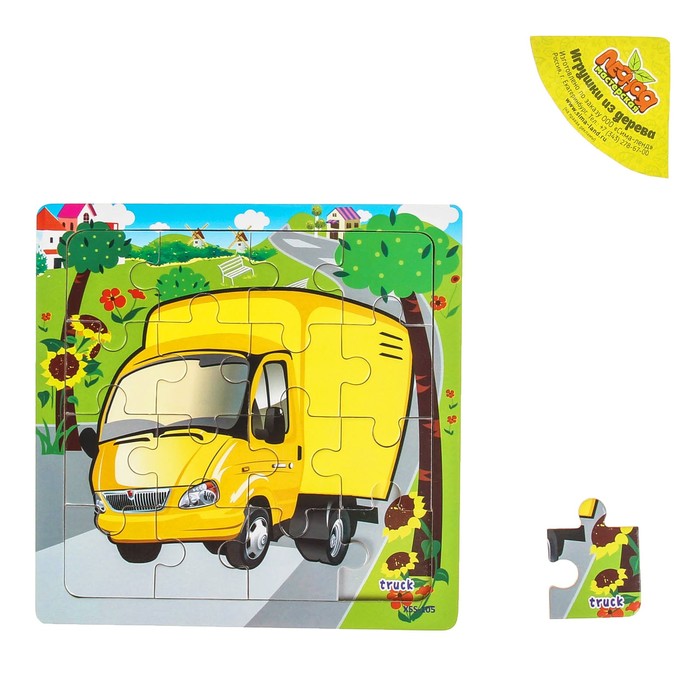 Пазл "Учим транспорт. Грузовик"