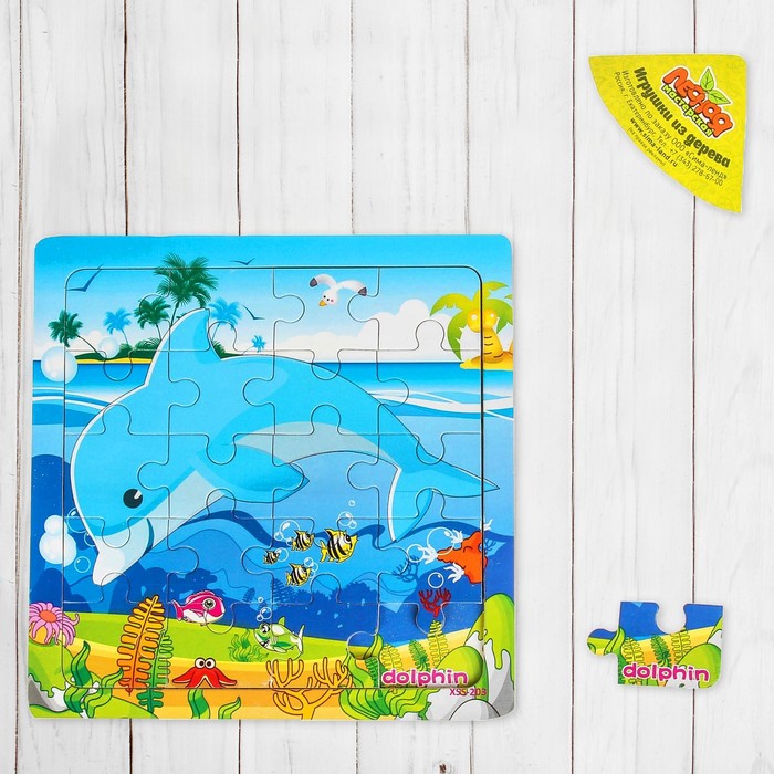 Пазл "Морские обитатели. Дельфин"