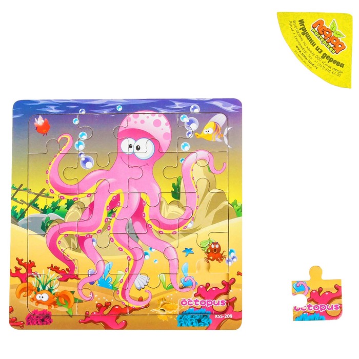 Пазл "Морские обитатели. Осьминог"