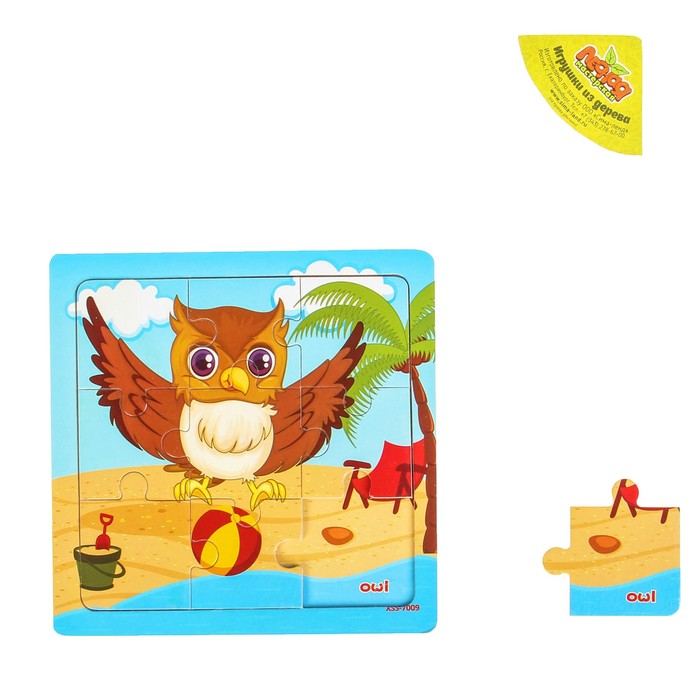 Пазл "Учим птиц. Сова"