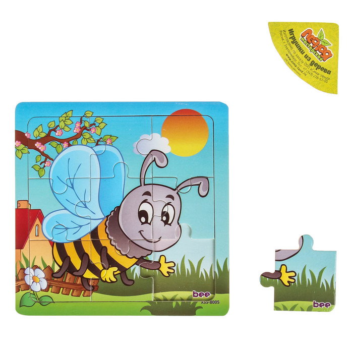 Пазл "Учим насекомых. Пчела"