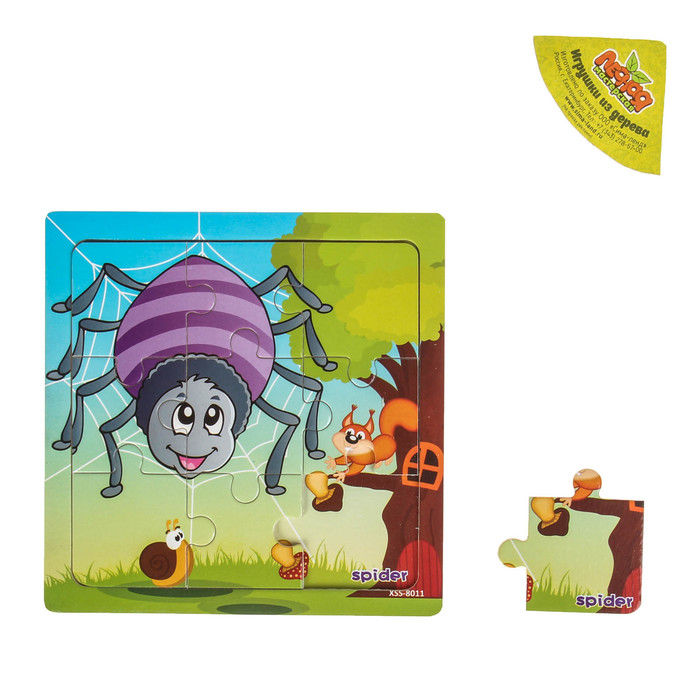 Пазл "Учим насекомых. Паук"