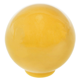 Ручка кнопка PLASTIC 008, пластиковая, желтая Ош