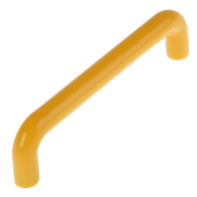 Ручка скоба PLASTIC 009, пластиковая, м/о 96 мм, желтая Ош